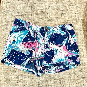 Girls size 12 Lilly Pulitzer starfish shorts